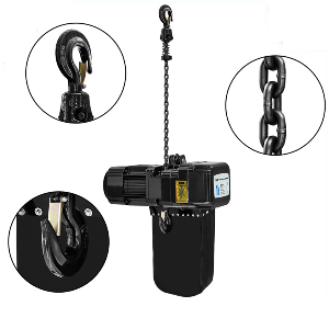 New Model Dual Limit Switch Electric Monorail Chain Lift Hoist with Safety Clutch and Inverter