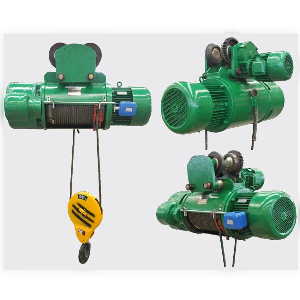 Electric Motor CD MD Electric Wire Rope Pulling Hoist Single and Dual Lift Speed with Trolley and Remote Control