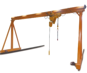 Single Girder Gantry Crane Lifting and Lowering Mechanism, Single Girder Semi Gantry Crane