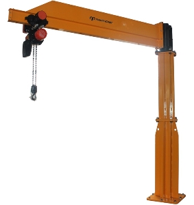 High Quality Construction Free Standing Pillar Column Sleeve Mounted Slewing Stationary Electric Motorized Jib Crane