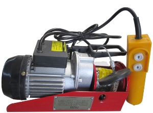 1-Phase 220V/230V PA400 PA500 PA700 PA800 PA1000 Mini Home Used Electric Cable Winch Hoist with Remote Control and Trolley