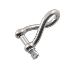 Forged 316 Stainless Steel Marine Twisted Long D Shackle