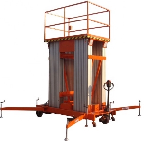 Single column double column aluminum alloy lifting platform hydraulic lift aerial work platform
