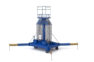 8-20m double ladder anti-rotating telescopic cylinder hydraulic lift