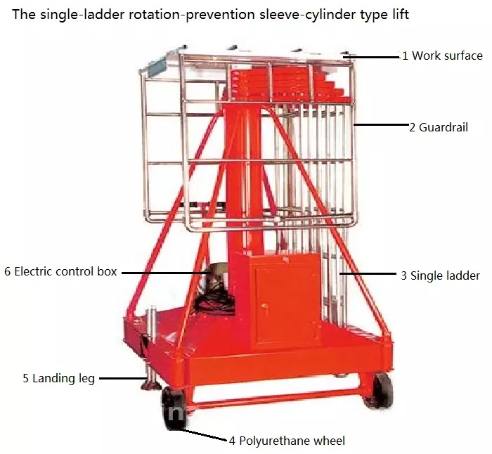 single ladder hydraulic telescopic cylinder lift1-1.jpg