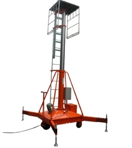 150KG/25M lift height single ladder stop hydraulic telescopic cylinder aerial one man lift