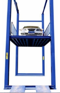 Hydraulic lead rail vertical warehouse mechanical cargo lift platform with CE