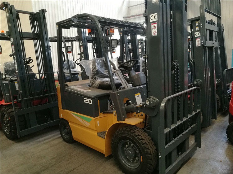 three way electric forklift truck