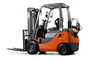 Double front tyres 2 ton small electric forklift with triplex mast 6m lifting height