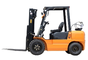 4500kg Load capacity double fuel gas/petrol Forklift with 2 stage mast,lift height 3m