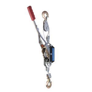 2T wire rope manual hand puller with single gear and two hooks manual hand winch