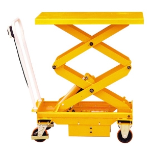 Mobile Manual Hydraulic Scissor Lift Table Cart With Wheels
