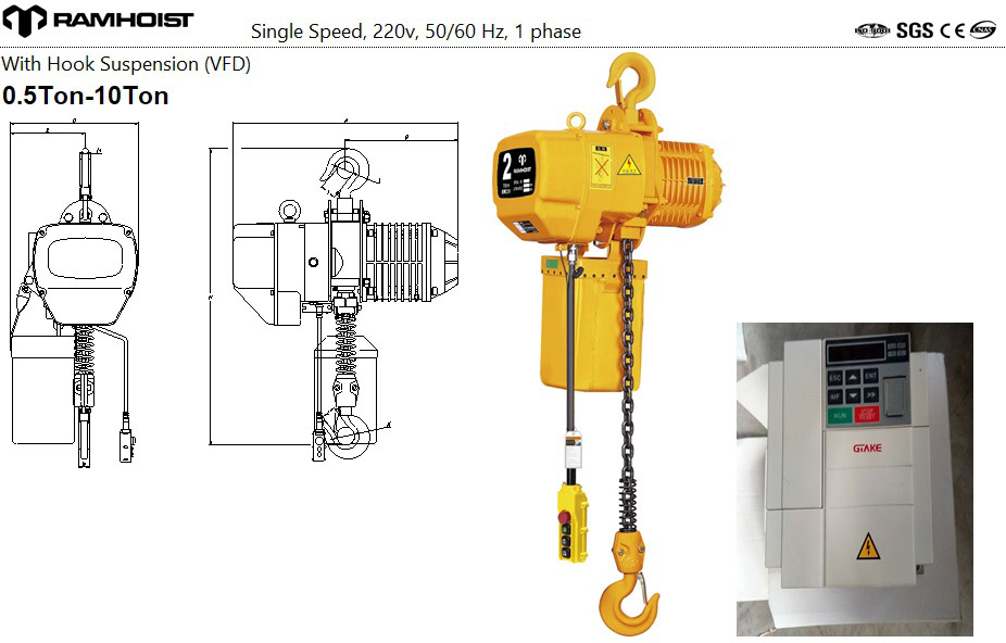 China Single Phase Electric Chain Hoists Manufacturers3.jpg