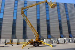 Technical details of 14m Diesel operated trailing/towable boom lift