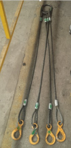 Offer for 2 METR 6.6 TON , 4 leg wire rope sling with hooks