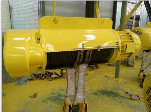 2 falls for 2, 3, 5T and 4 falls for 10T CD1 electric wire rope hoist