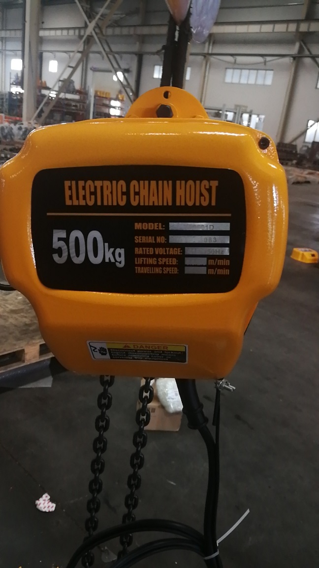 Site photos of 500kg dual speed electric chain hoist made in 2021,6-5.jpg