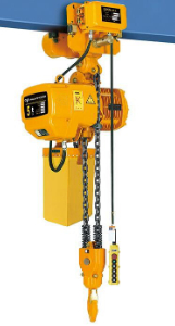 Super-low Lifting Loop Chain Electric Hoist with electric Trolley + Dual speed hoists from South Africa