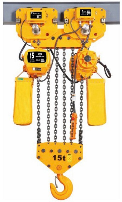 China RM Electric Chain Hoists Wholesale Supplier-15Ton-25Ton (With Electric Trolley)-single speed.jpg