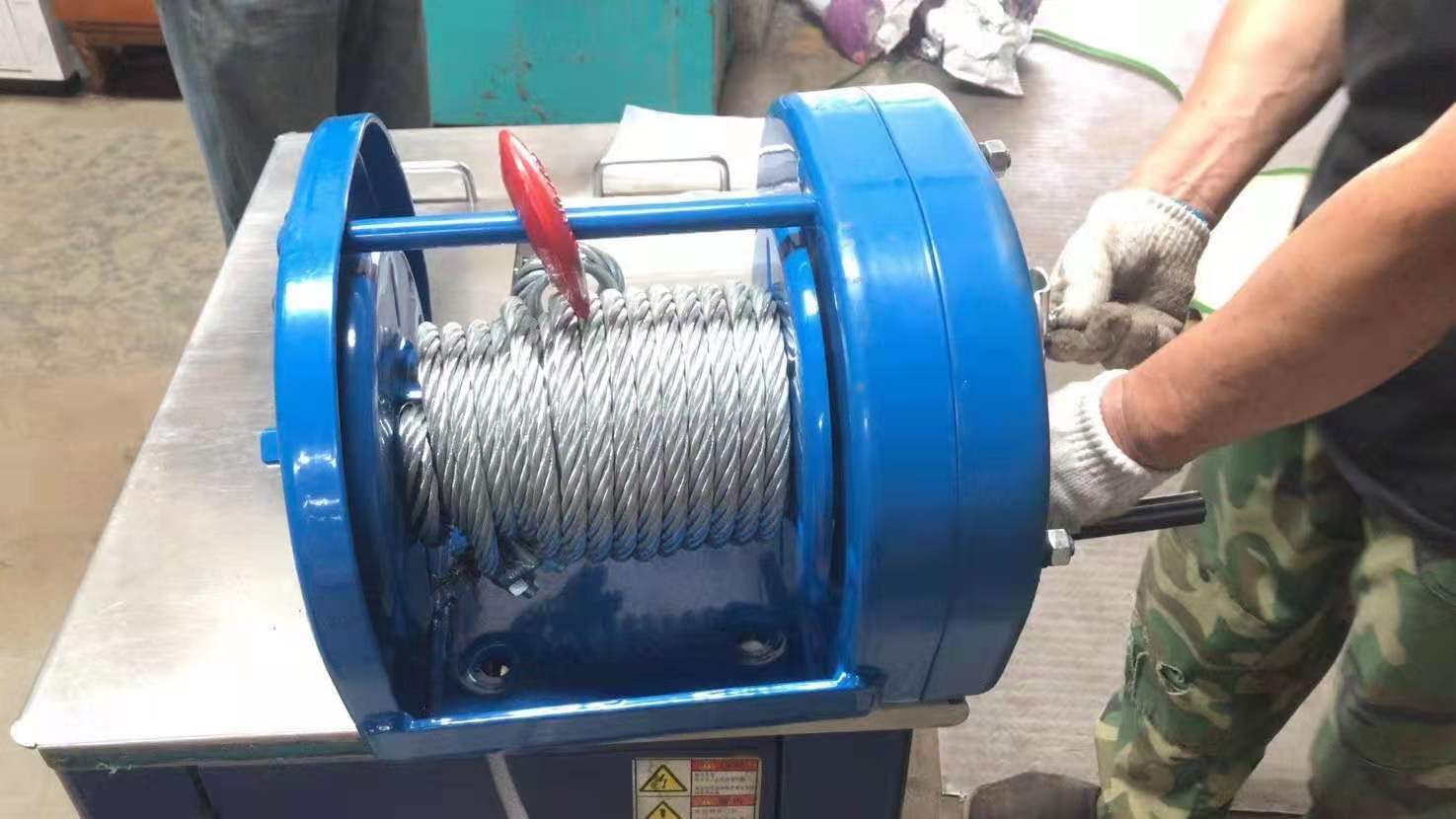 Site photos of 3 ton heavy duty hand winch with brake made in china-3.jpg