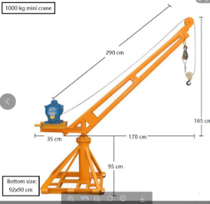 Looking for 800KG portable mini roof crane from U.S