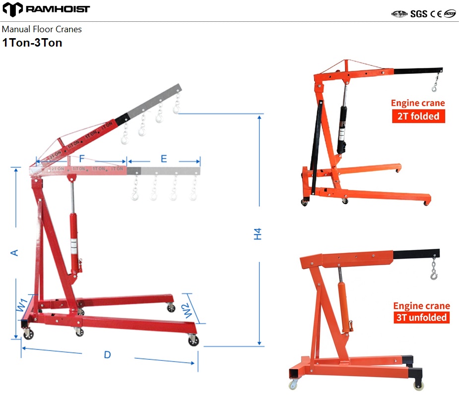 Technical parameters of Manual floor crane (Engine Crane or shop crane).jpg