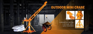 Outdoor Lifting Mini Crane (mini construction crane) lift up to 500 Kgs and 20m height for Thailand
