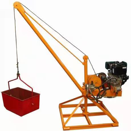 Gasoline operated or Diesel mini construction crane.jpg