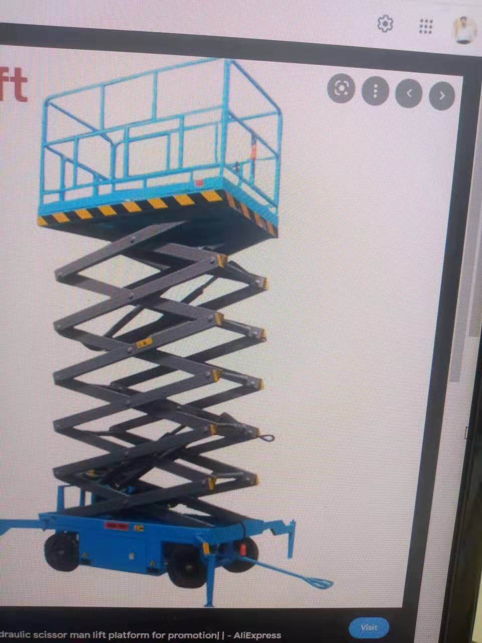 Trailed scissor lift(hydraulic scissor man lift platform)-1.jpg
