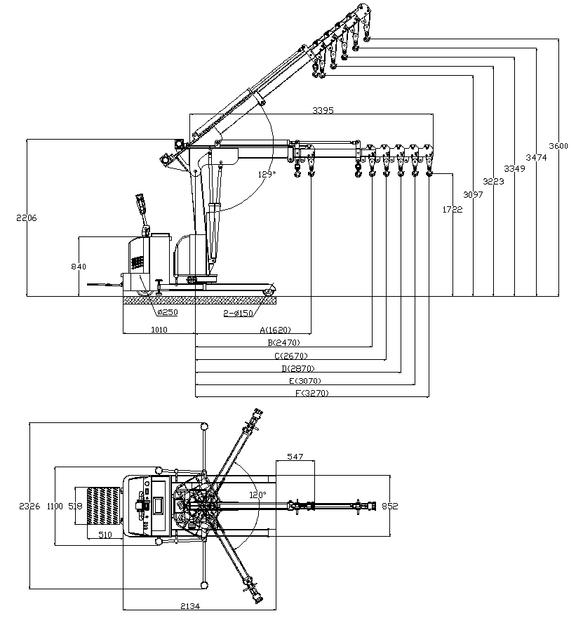 RMF01 Electric Shop Crane (Portable Cantilever Hoist or swivel crane)-2.png
