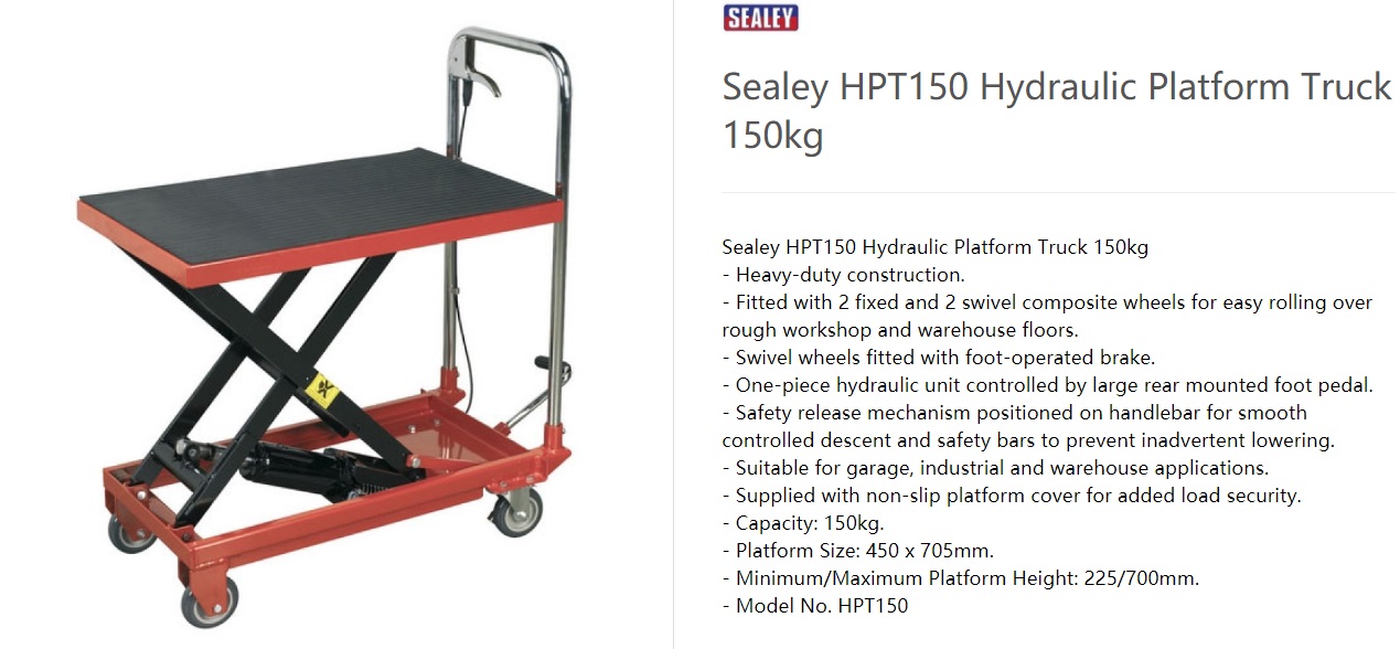 HYDRAULIC PLATFORM TRUCK 150KG OEM SEALEY PART NO.HPT150V2-1.jpg