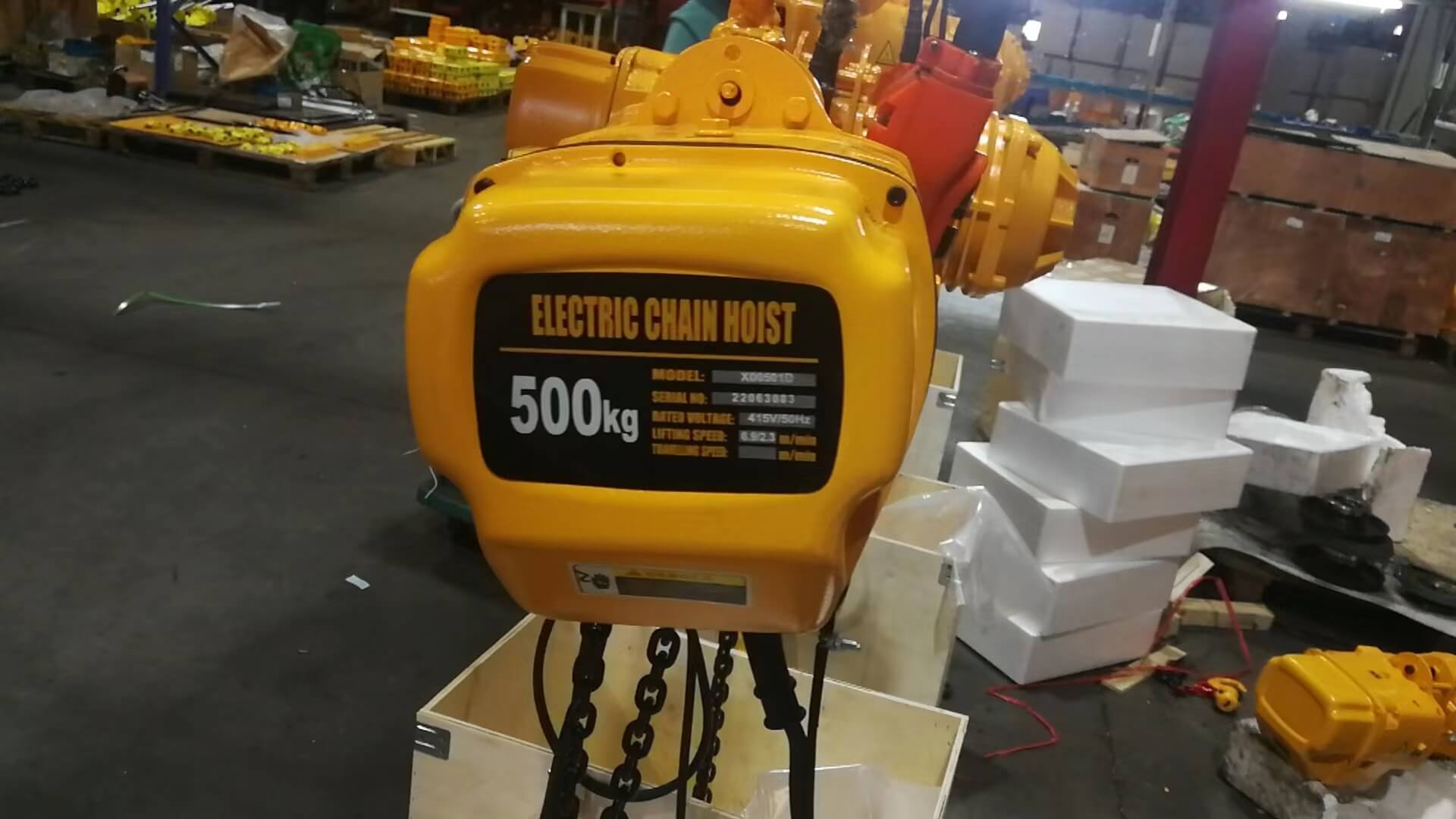 Site photos of 0.5t dual speed electric chain hoist made in 2022,7-1.jpg