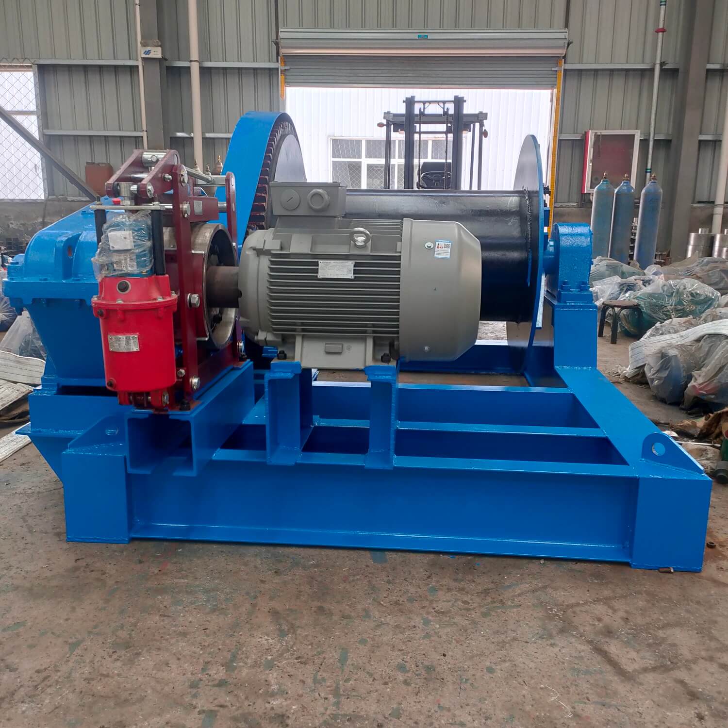 Site photos of 16 ton Building Electric Winch (Pulling cable winch)-5.jpg