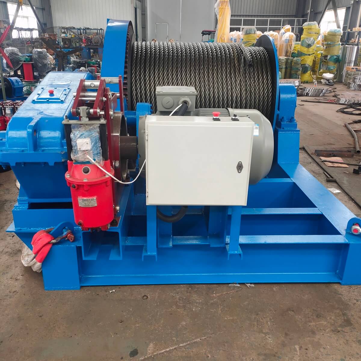 Site photos of 16 ton Building Electric Winch (Pulling cable winch)-4.jpg