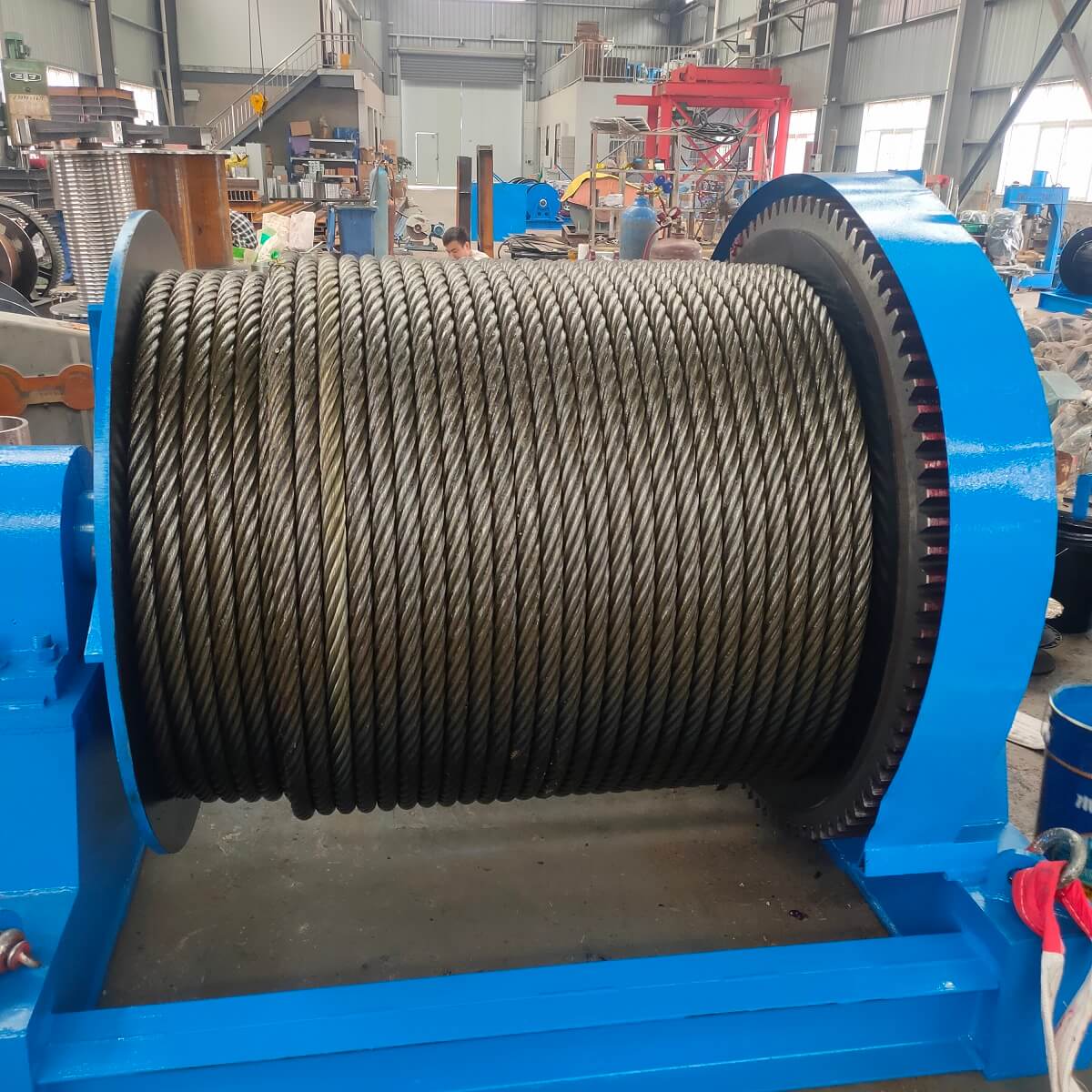 Site photos of 16 ton Building Electric Winch (Pulling cable winch)-6.jpg