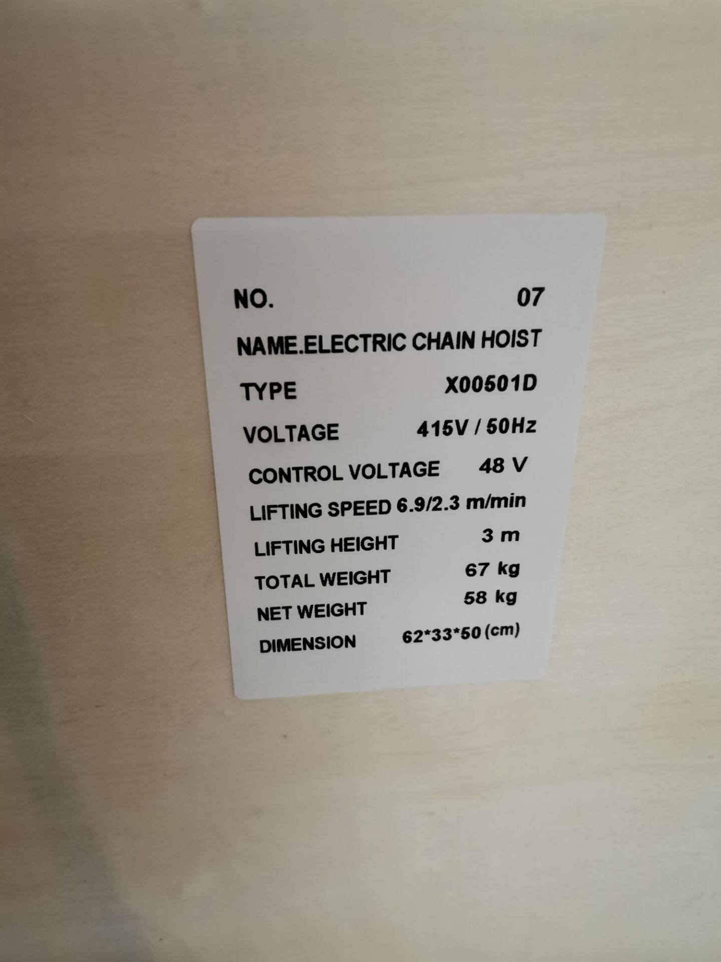 Site photos of 0.5t dual speed electric chain hoist made in 2022,3-7.jpg