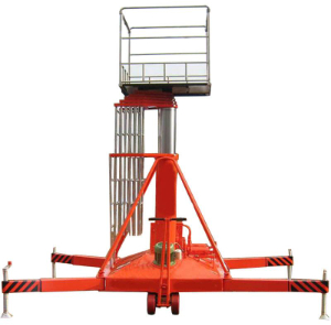 Single ladder hydraulic telescopic cylinder lift, Max Platform Height 15m, model: SLTL15 for USA