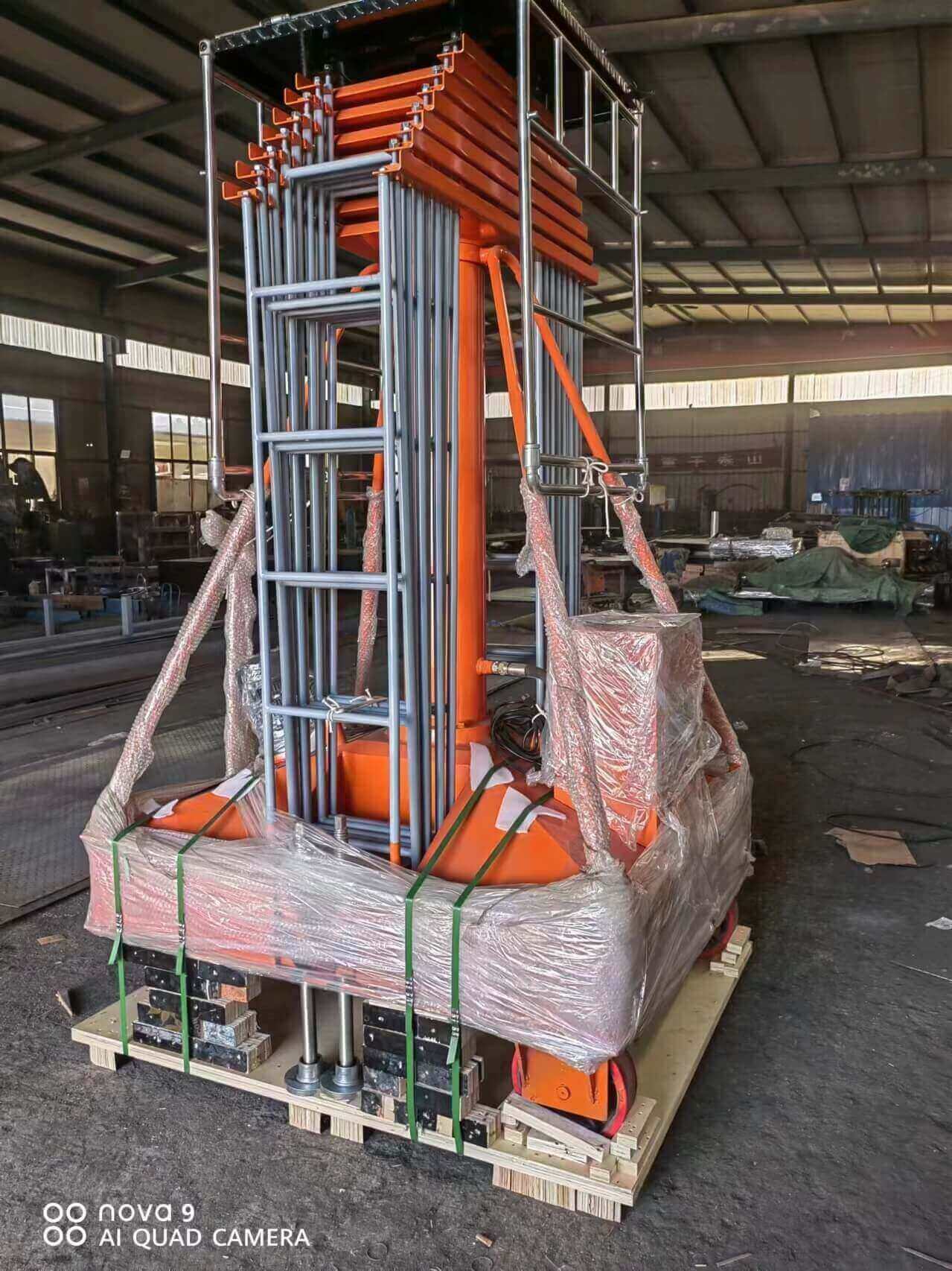 Site photos of Single ladder hydraulic telescopic cylinder lift, Max Platform Height 15m-9.jpg